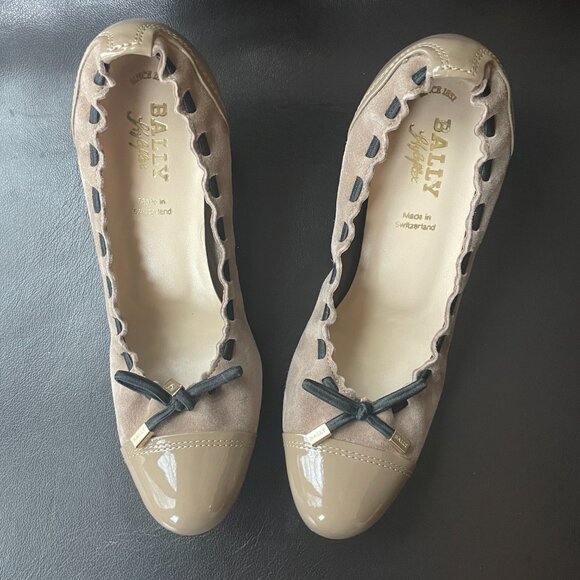 Bally High heel Styleflex pumps-Tan/Beige Made In Switzerland-5.5 - Picture 10 of 10